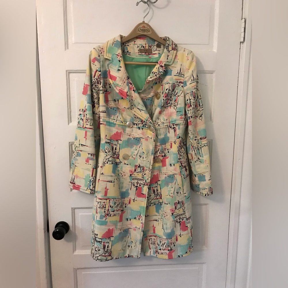 i.e. Printed Trench Coat
